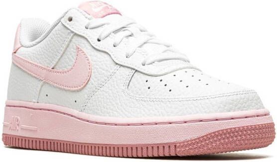 Nike Kids Air Force 1 "White Pink Foam" sneakers