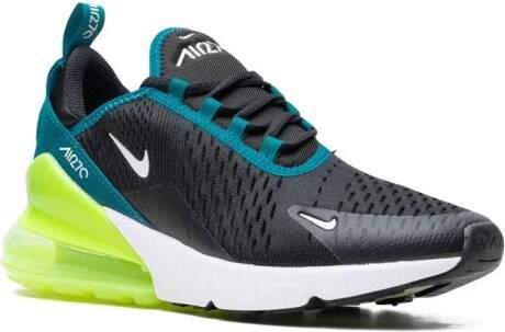 Nike Kids Air Max 270 "Black Bright Spruce Volt" sneakers