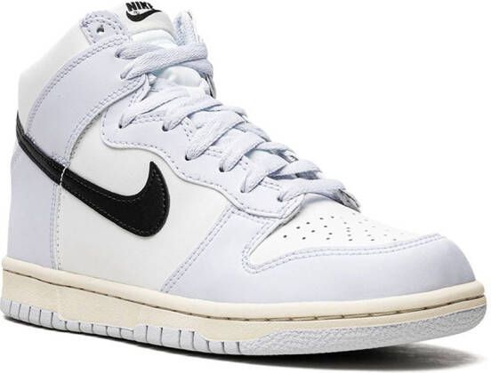 Nike Kids Dunk High "Aluminum" sneakers White