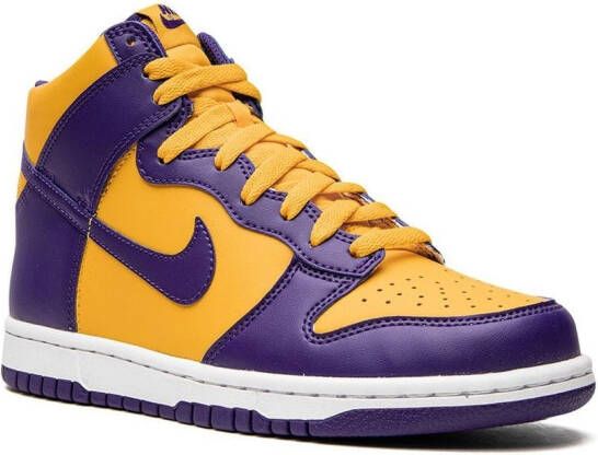 Nike Kids Dunk High "Lakers" sneakers Purple