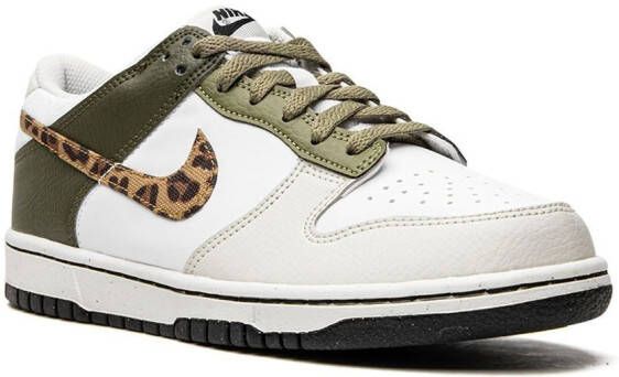 Nike Kids Dunk Low "Animal Instinct" sneakers White