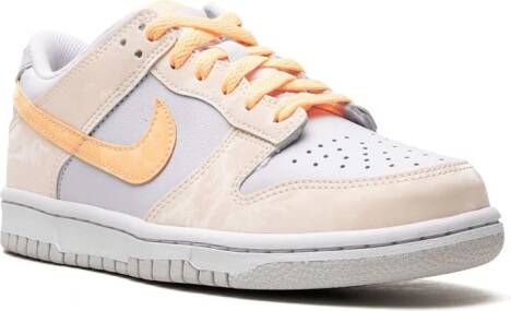 Nike Kids Dunk Low "Blue Yellow" sneakers Orange