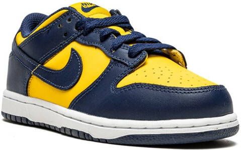 Nike Kids Dunk Low "Michigan" sneakers Blue