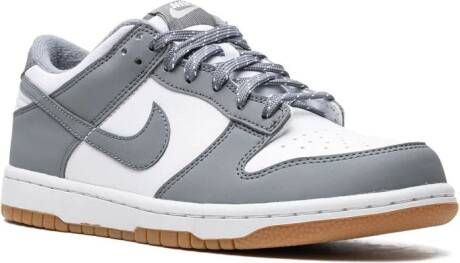 Nike Kids Dunk Low "Reflective Grey" sneakers