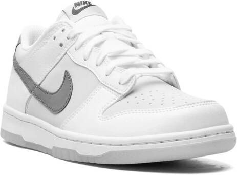 Nike Kids Dunk Low "Reflective Swoosh" sneakers White