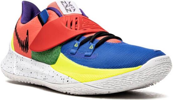 Nike Kids Dunk Low "Mismatch Swoosh Tropical Twist" sneakers White