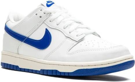 Nike Kids Dunk Low "Summit White Hyper Royal" sneakers