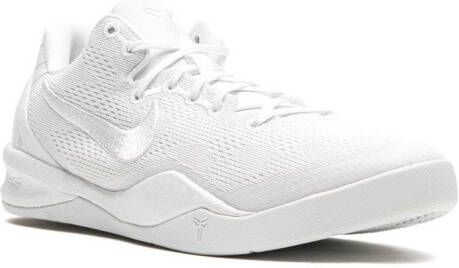 Nike Kids Kobe 8 Protro "Triple White" sneakers