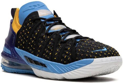 Nike Kids Lebron 18 "Minneapolis Lakers" sneakers Black