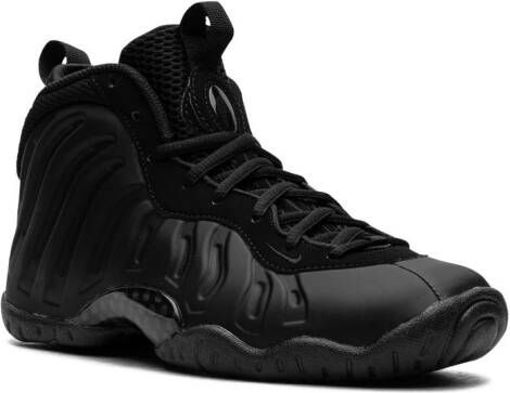 Nike Kids Little Posite One GS "Triple Black" high-top sneakers