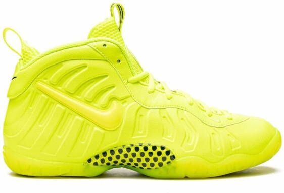 Nike Kids Little Posite Pro "Volt" sneakers Yellow
