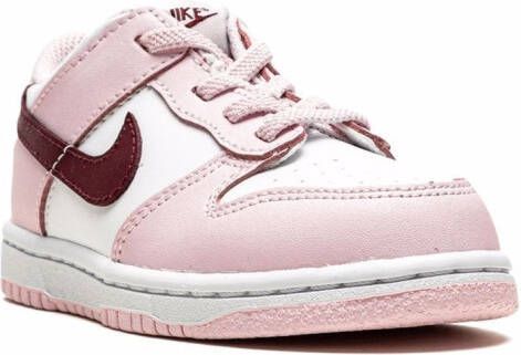 Nike Kids Dunk Low "Pink Foam" sneakers White