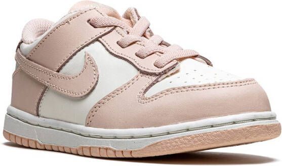 Nike Kids Dunk Low "Orange Pearl" sneakers White