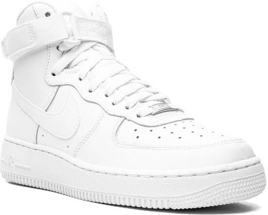 Nike Kids Air Force 1 High LE "Triple White" sneakers