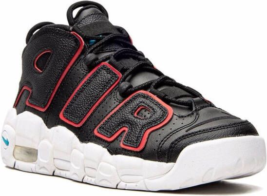 Nike Kids Air More Uptempo "Black Fusion Red" sneakers