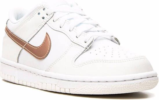 Nike Kids Dunk Low "White Metallic Red Bronze" sneakers