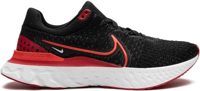 Nike React Infinity Run Flyknit 3 "Black University Red" sneakers - Picture 3