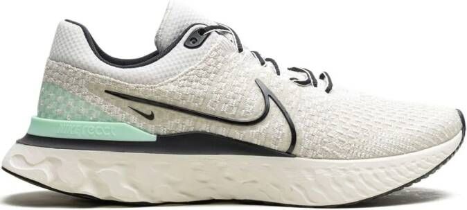 Nike React Infinity Run Flyknit 3 "Phantom Black Mint" sneakers White - Picture 2