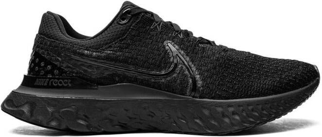 Nike React Infinity Run Flyknit 3 "Triple Black" sneakers - Picture 4