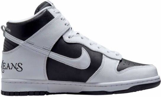 Nike x Supreme SB Dunk High "By Any Means White Black" sneakers