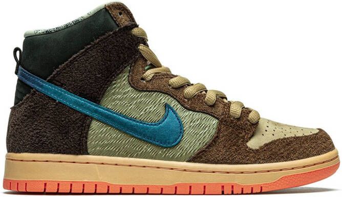 Nike x Concepts SB Dunk High "Turdunken Special Packaging" sneakers Brown