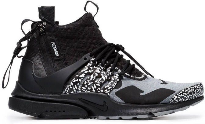 Nike x Acronym Air Presto Mid "Dynamic Yellow" sneakers Black