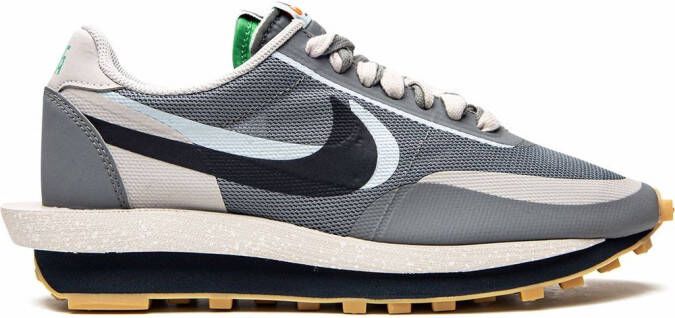 Nike x CLOT x sacai LDWaffle "Cool Grey" sneakers