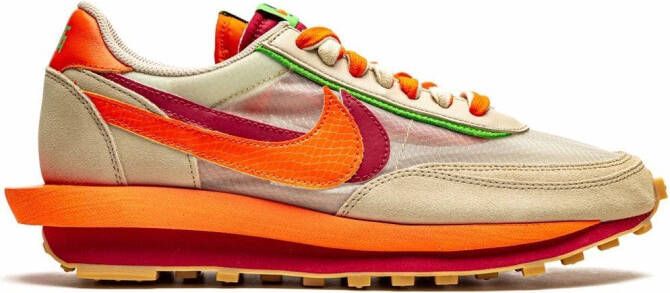 Nike x sacai x CLOT LDWaffle "Net Orange Blaze" sneakers Neutrals