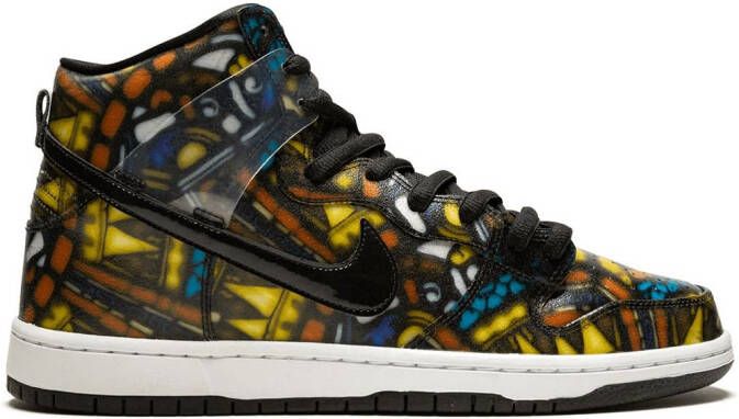 Nike x Concepts Dunk Hi Pro SB "Stained Glass Special Box" sneakers Black