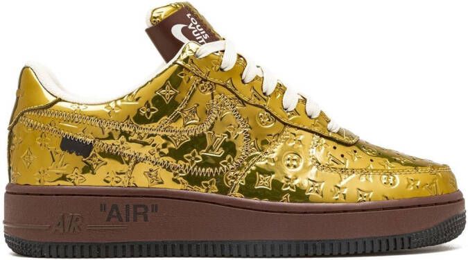 Nike x Louis Vuitton Air Force 1 Low "Virgil Abloh Metallic Gold" sneakers