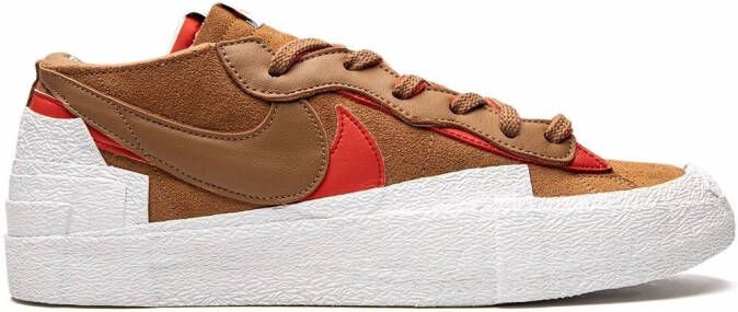 Nike x sacai Blazer Low "British Tan" sneakers Brown - Picture 2
