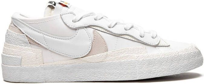 Nike x sacai Blazer Low "White Patent Leather" sneakers - Picture 2