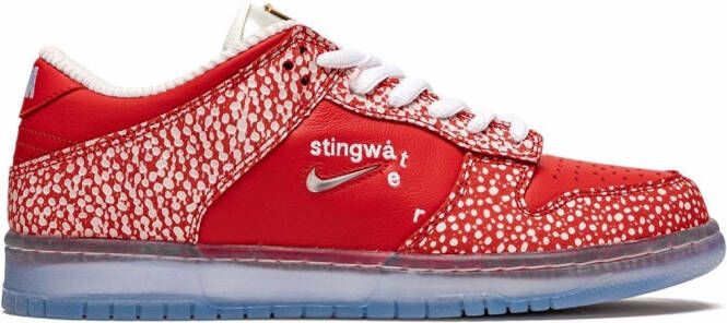 Nike x Stingwater SB Dunk Low "Magic Mushroom" sneakers Red - Picture 3