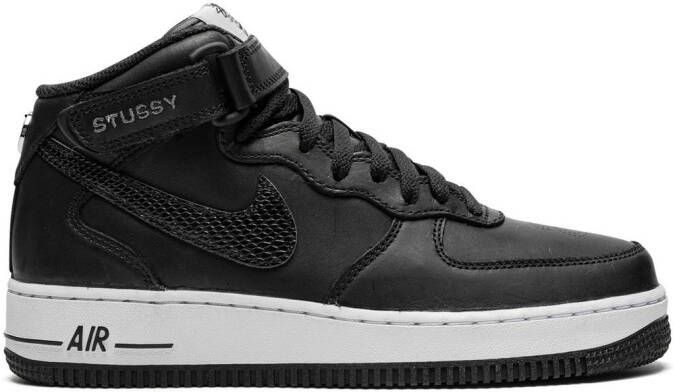 Nike x Stussy Air Force 1 Mid "Fossil" sneakers Neutrals - Picture 4