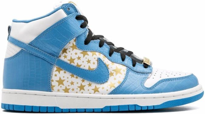 Nike x Supreme SB Dunk High Pro "Red Stars" sneakers White - Picture 2