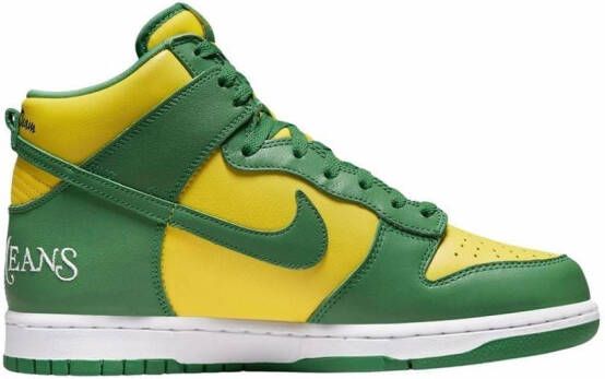 Nike x Supreme SB Dunk High "By Any Means Green Yellow" sneakers - Picture 2
