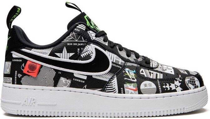 Nike x Undefeated Air Force 1 '07 LX “Worldwide” sneakers Black - Picture 8