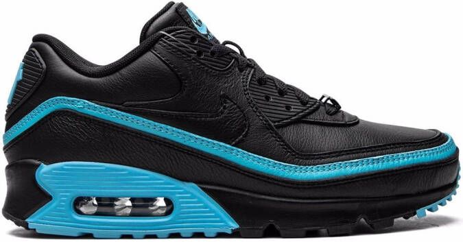 Nike x Undefeated Air Max 90 "Black Blue Fury" sneakers - Picture 2