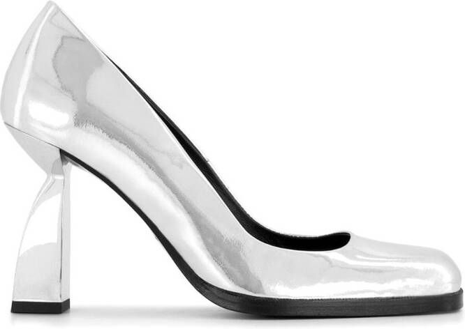 Nodaleto Angel N 90mm leather pumps Silver