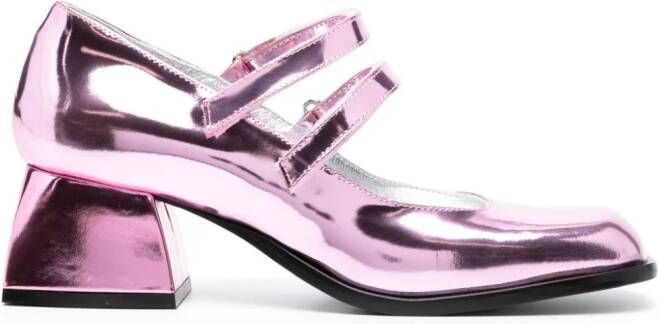 Nodaleto Bacara 75mm metallic pumps Purple