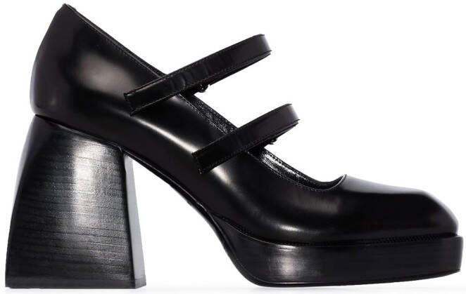 Nodaleto Bulla Babies 85mm platform pumps Black