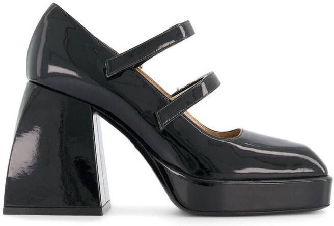 Nodaleto Bulla Babies platform pumps Black