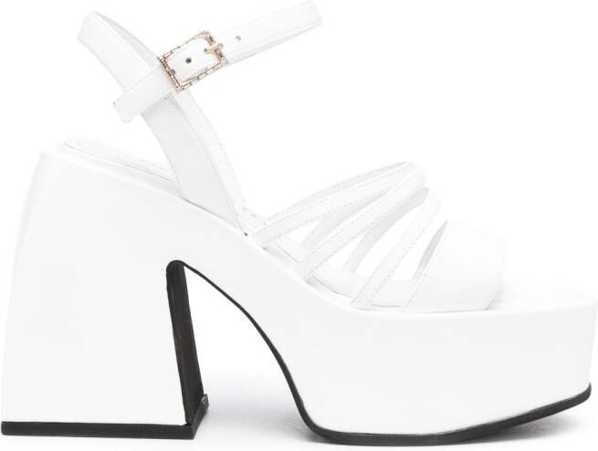 Nodaleto Bulla Chibi 110mm platform sandals White