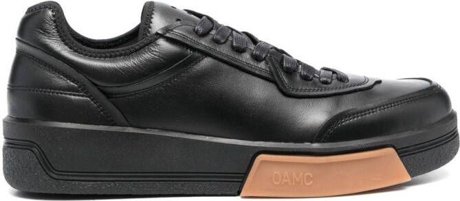 OAMC leather low-top sneakers Black