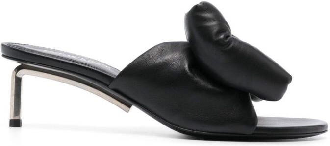 Off-White 60mm Allen bow-detail leather sandals Black