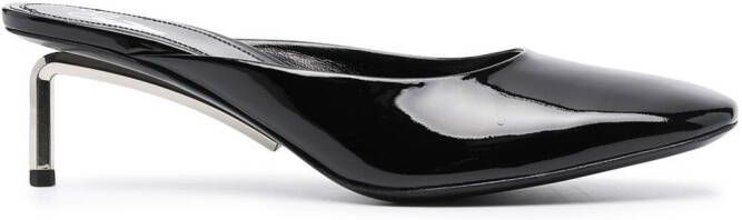 Off-White Allen square toe mules Black