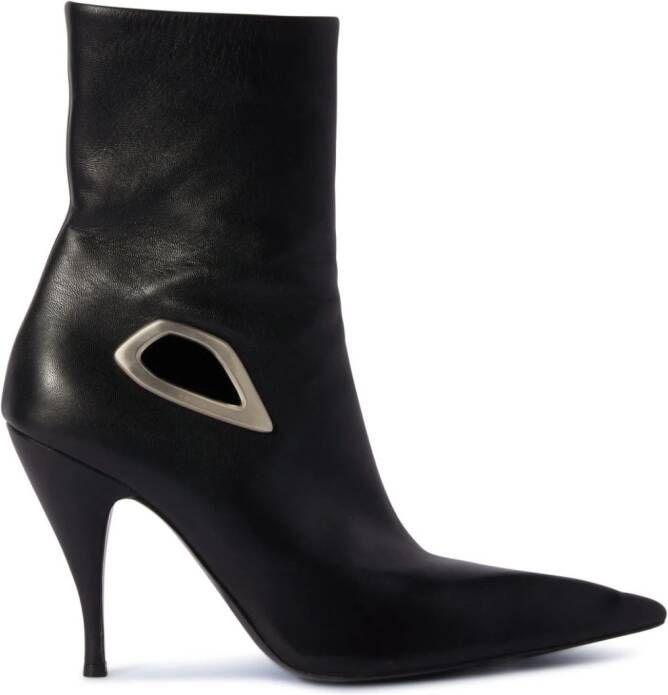 Off-White Crescent ankle boots Black