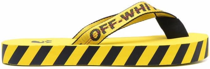 Off-White Industrial-strap flip flop Yellow