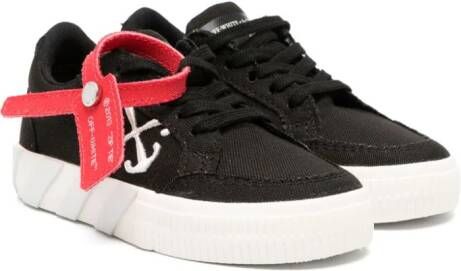 Off-White Kids Arrows-embroidered lace-up sneakers Black