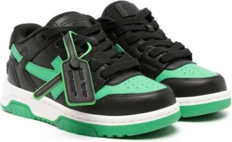 Off-White Kids Out Of Office leather sneakers Black